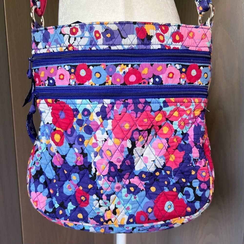 Vera Bradley "Impressionista" Triple Zip Hipster Crossbody
